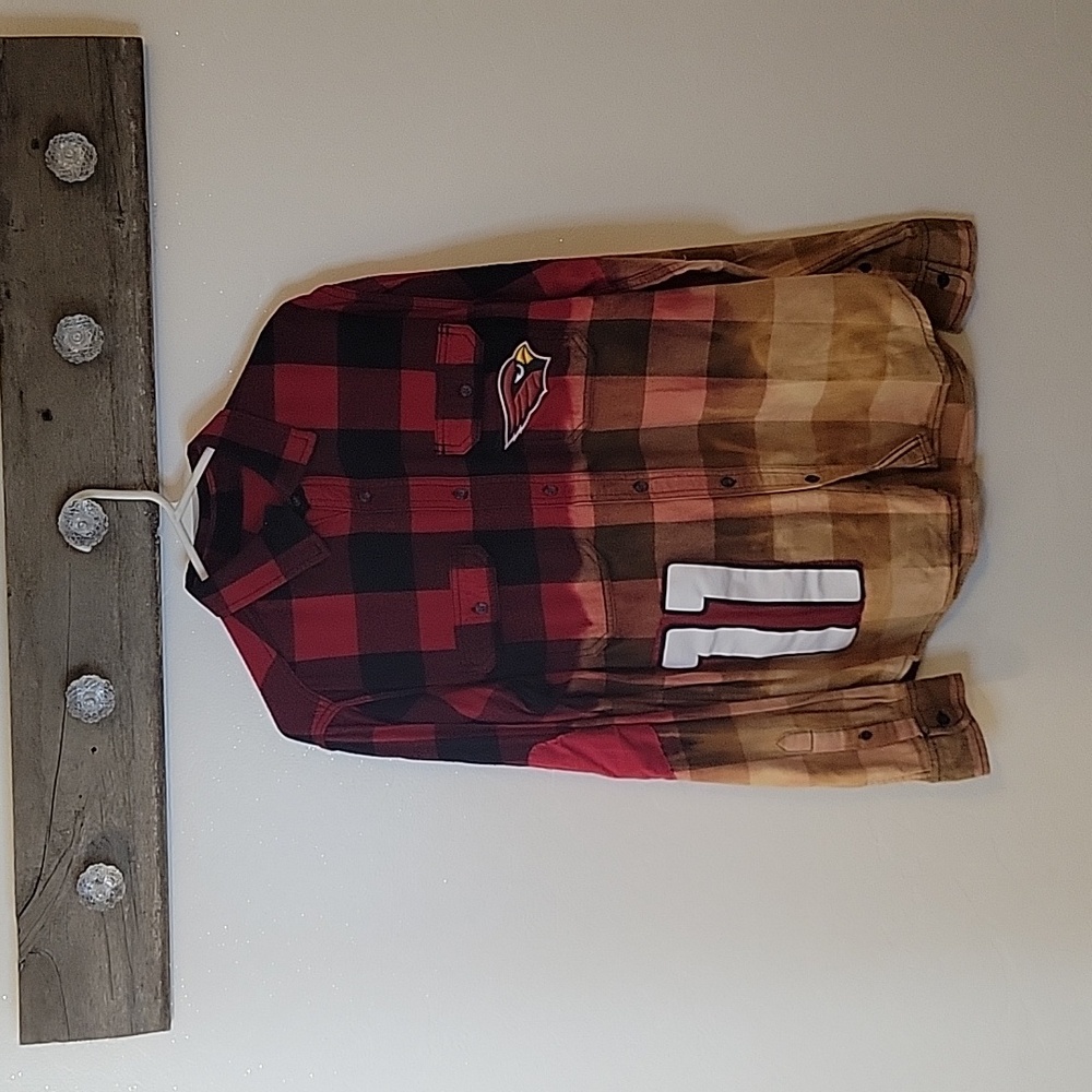 🏈Unisex Upcyled Cardinals Famnel SZ MED